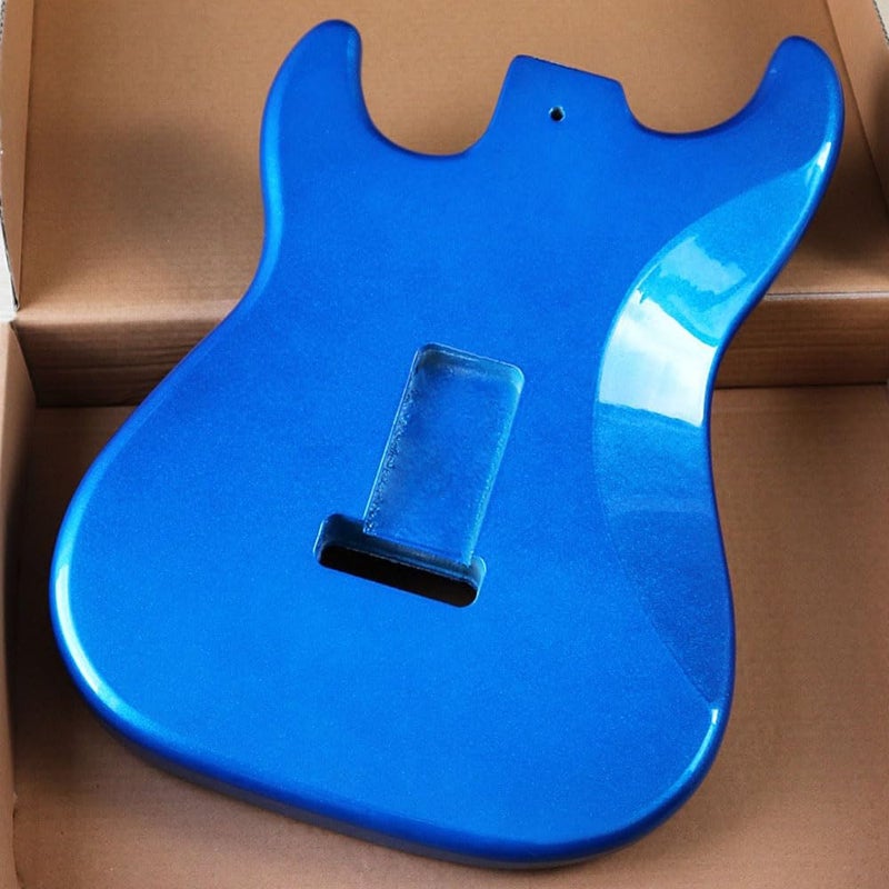 JD.Moon Electric Guitar Body for Fender ST Strat Guitar Accessory DIY Metal Blue Poplar HSH Guitar Body - Image 2